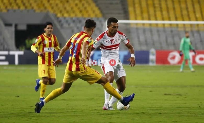 الزمالك يسقط في فخ التعادل أمام نصر حسين داي (صور)