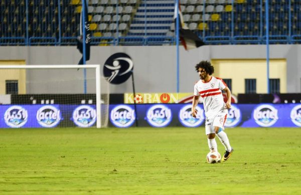 إصابة عبد الله جمعة في مران الزمالك