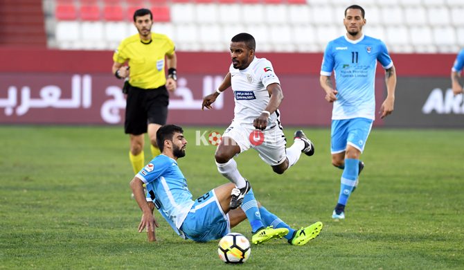 نتيجة الشوط الأول مباراة النصر والفجيرة في دوري الخليج العربي الإماراتي