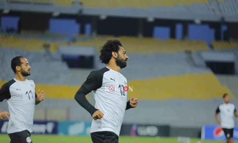 محمد صلاح ينتظم في مران منتخب مصر.. صور