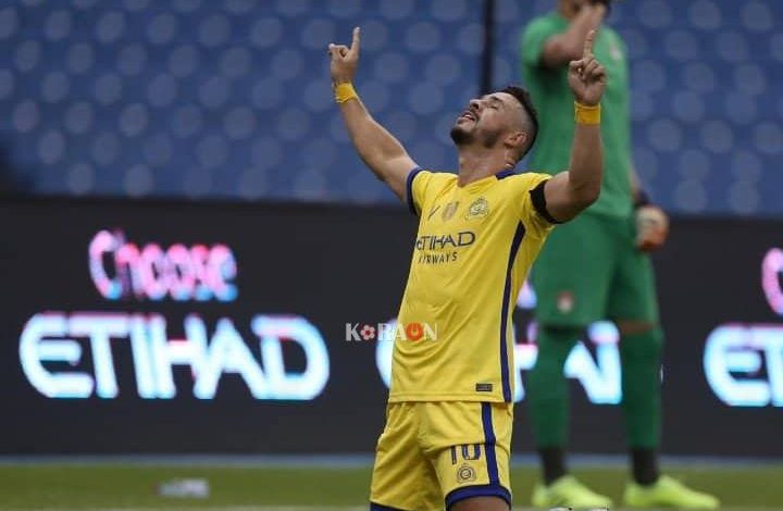 النصر ينهي شوطه الأول متفوقاً أمام ضمك في الدوري السعودي للمحترفين