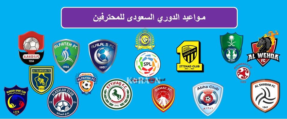 مباريات الدوري السعودي للمحترفين