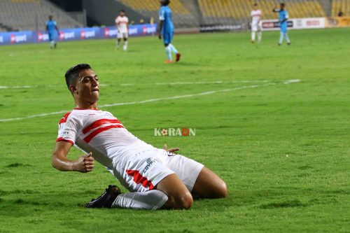 أرقام مميزة لمصطفى محمد في مباراة الزمالك والاتحاد