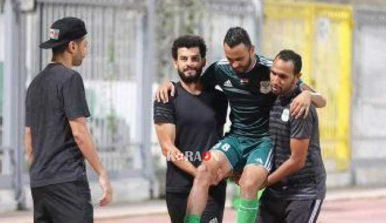 إصابة لاعب المصري البورسعيدي ووضع قدمه في “جبيرة”