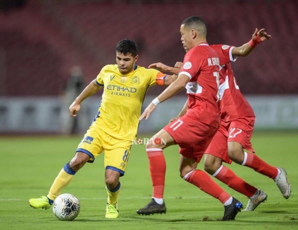 نتيجة الشوط الأول مباراة النصر والوحدة في دوري الخليج العربي الإماراتي