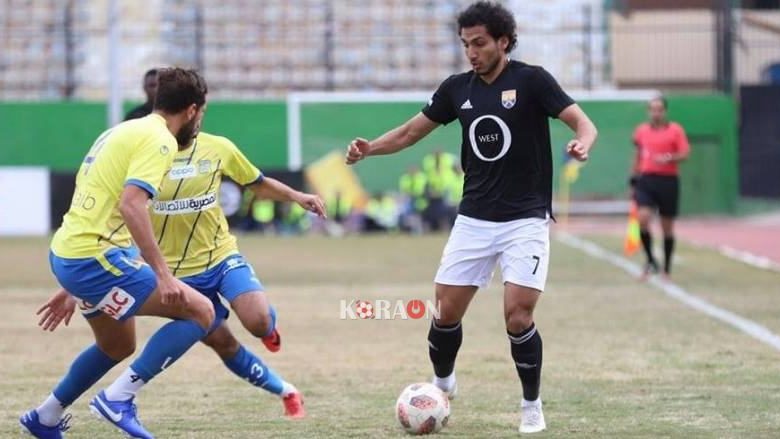 بطاقة مباراة الجونة وطنطا الدوري المصري