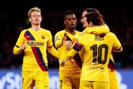 ملخص مباراة برشلونة ونابولي دوري أبطال أوروبا