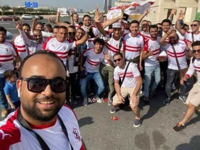 جماهير الزمالك تتوافد على ملعب مباراة السوبر