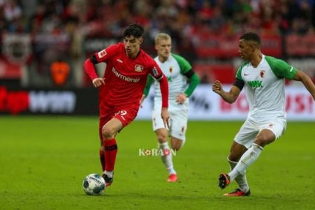 مباراة باير ليفركوزن وأوجسبورج الدورى الالمانى