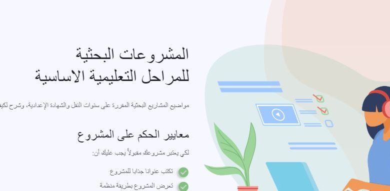 كافة المشروعات البحثية المرحلة الإبتدائية و الإعدادية 2020 من وزارة التربية والتعليم