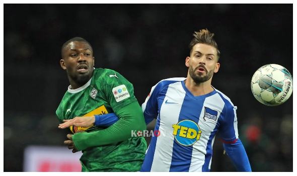 نتيجة مباراة بوروسيا مونشنغلادباخ وهيرتا برلين الدوري الألماني