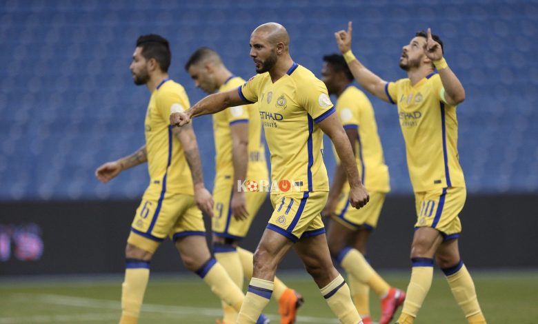 أهداف مباراة النصر والعدالة اليوم 25-8-2020 في الدوري السعودي للمحترفين