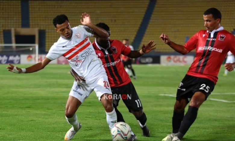 نتيجة الشوط الأول بين الزمالك ونادي مصر