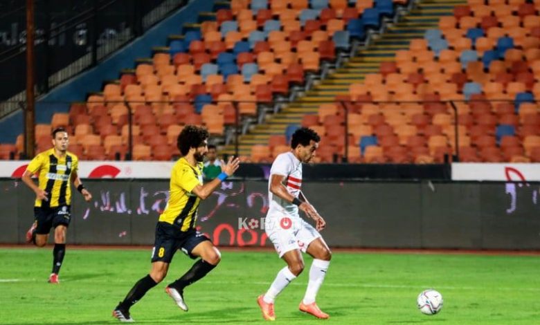 نتيجة وملخص مباراة  الزمالك والمقاولون العرب الدوري المصري