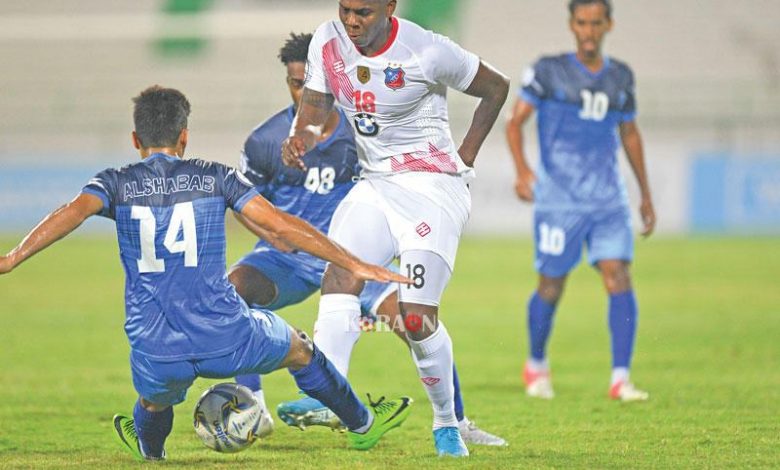 نتيجة الشوط الأول بين الكويت والشباب في دوري الدمج الكويتي