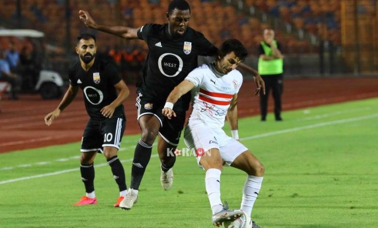 نتيجة مباراة الزمالك والجونة في الدوري المصري