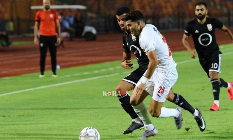 نتيجة الشوط الأول من مباراة الزمالك والجونة