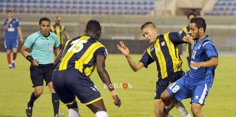 نتيجة الشوط الأول الشباب واليرموك في دوري الدمج الكويتي