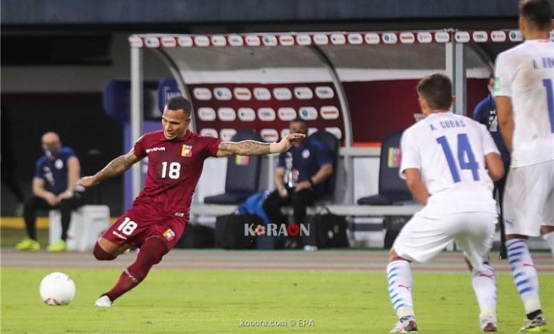 نتيجة مباراة فنزويلا وباراجواي تصفيات كأس العالم 2022