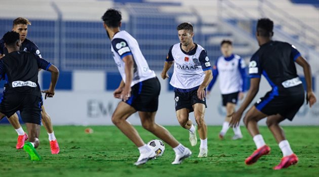 الهلال يختتم استعداداته لمواجهة الديربي أمام النصر