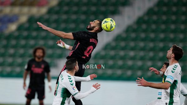 إلتشي يُجبر ريال مدريد علي التعادل الإيجابي بالدوري الإسباني