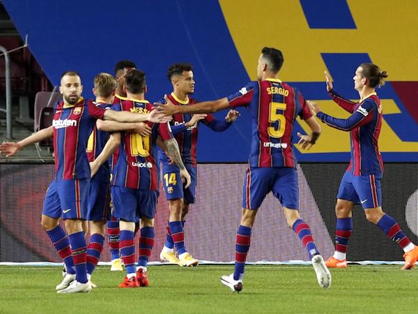 مهاجم الرديف بتدريبات برشلونة استعداداً لليفانتي