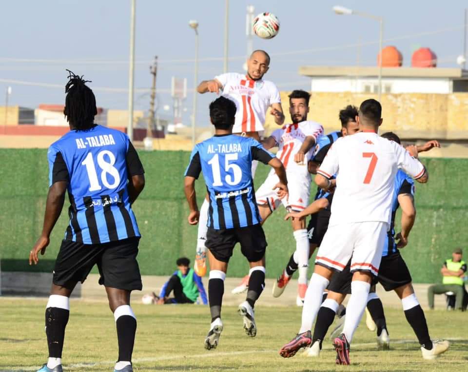 نتيجة وأهداف مباراة الديوانية والطلبة الدوري العراقي