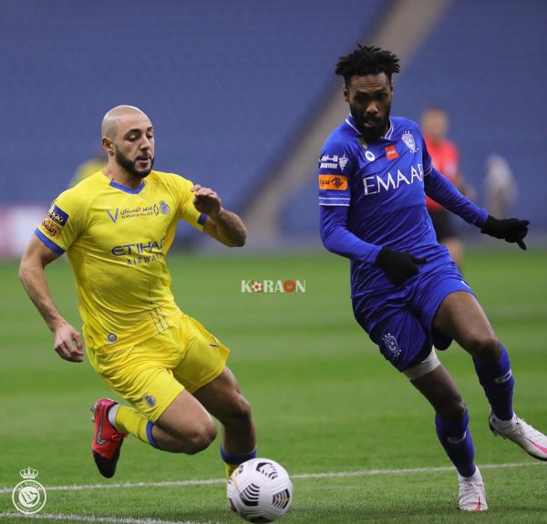 الهلال يتعادل مع النصر في الشوط الاول من السوبر السعودي