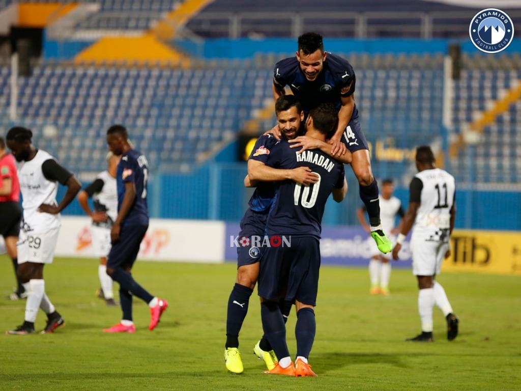 ارقام مباراة بيراميدز ووادي دجلة الدوري المصري