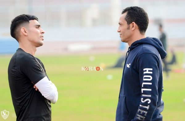 عبدالحليم علي يطمئن على حالة مهاجم الزمالك بعد إصابته