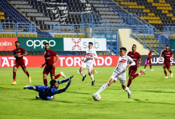 نتيجة الشوط الأول من مباراة الزمالك والمقاصة