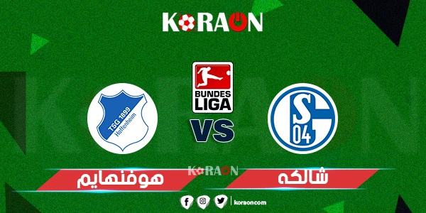 نتيجة مباراة شالكه وهوفنهايم الدوري الالماني