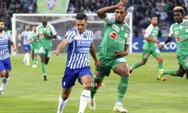 أهداف مباراة الرجاء وإتحاد طنجة اليوم في الدوري المغربي