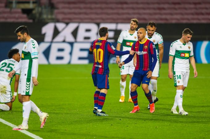 نتيجة مباراة برشلونة وإلتشي الدورى الاسباني