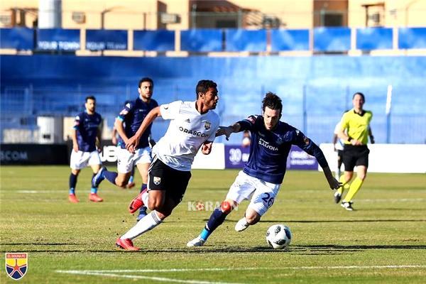 نتيجة الشوط الأول من مباراة بيراميدز والجونة في الدوري المصري