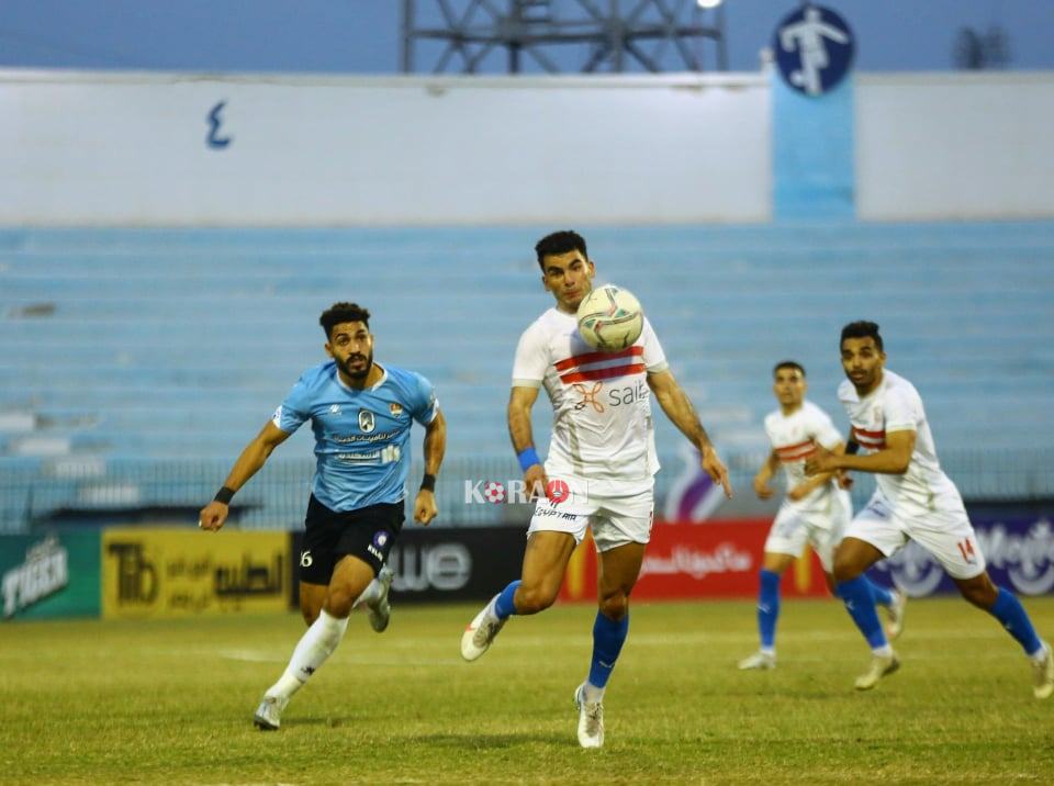 أرقام مباراة الزمالك وغزل المحلة الدوري المصري