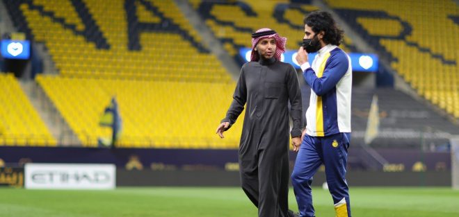 النصر يختتم استعداداته لمواجهة الهلال في الدوري السعودي للمحترفين