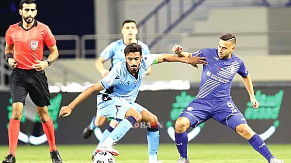 نتيجة الشوط الأول مباراة بني ياس والنصر فى دوري الخليج العربي الإماراتي