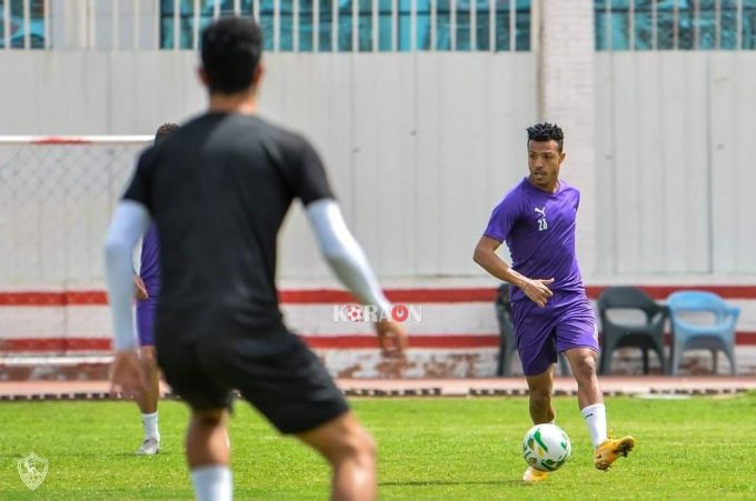 إسلام جابر يشارك في التدريبات الجماعية للزمالك