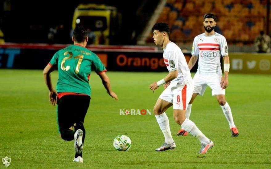 لاعب الزمالك ينتظم في التدريبات