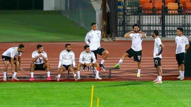 بالصور محمد صلاح يشارك في تدريب المنتخب الوطني