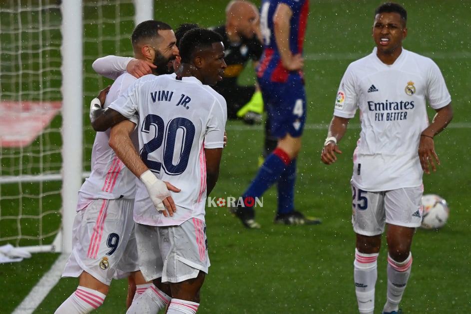 الريال يقتنص الوصافة بعد الفوز  2-0 على  إيبار في الدوري الإسباني