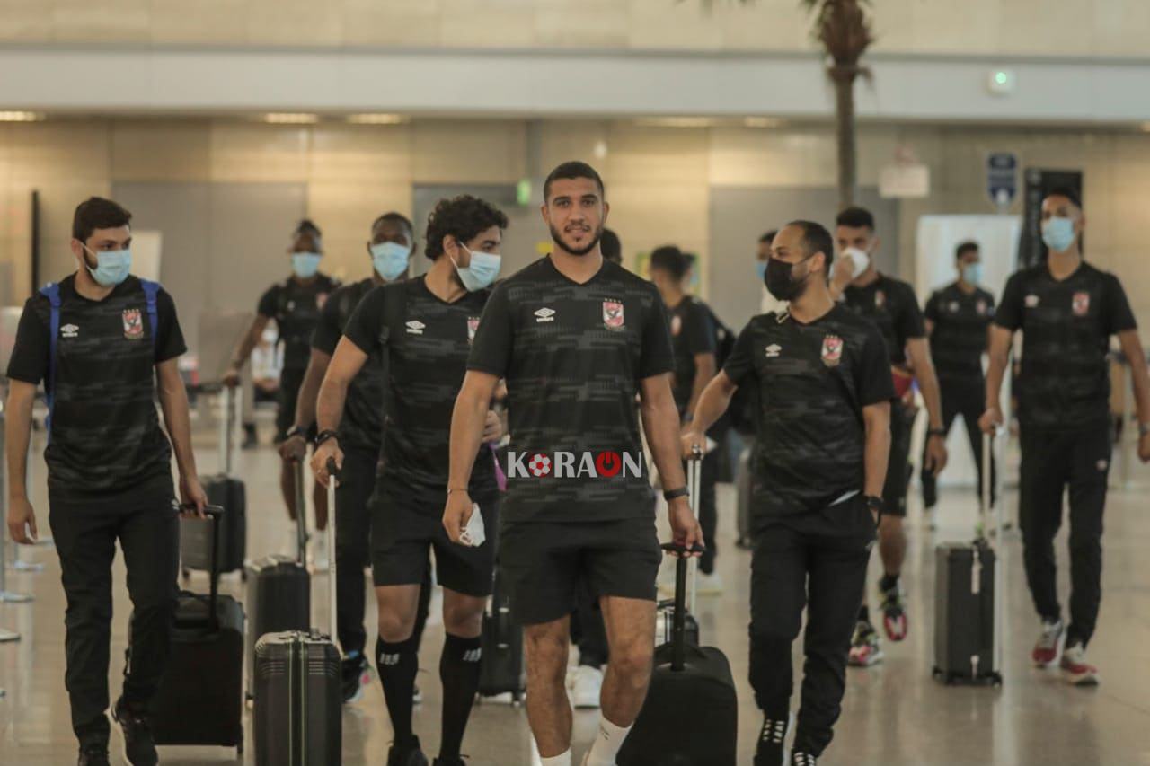 دوري أبطال أفريقيا.. بعثة الأهلي تغادر إلى المغرب