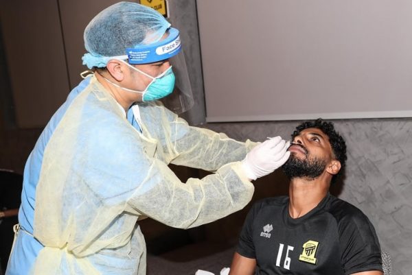 مسحة طبية للاعبي اتحاد جدة قبل انطلاق الدوري السعودي