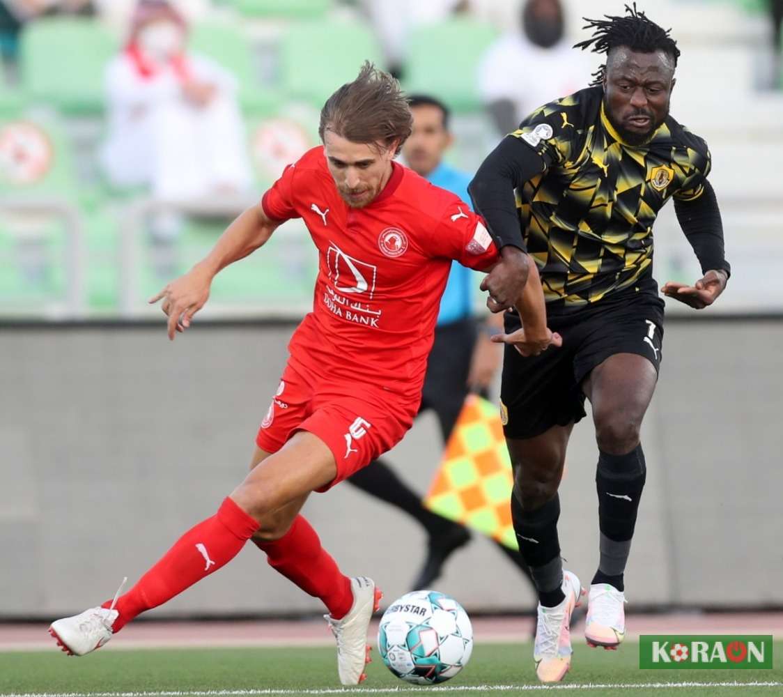 نتيجة الشوط الأول مباراة العربي وقطر فى دوري نجوم قطر