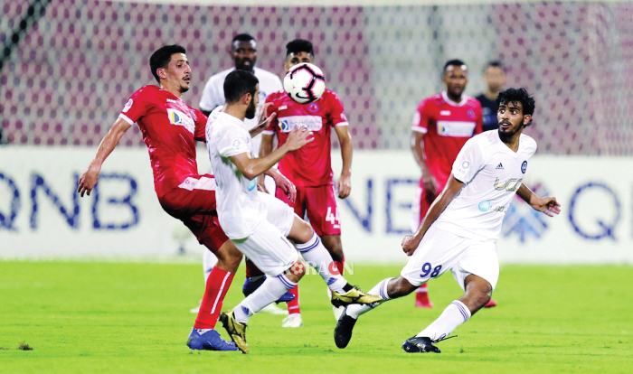 نتيجة الشوط الاول.. مباراة العربي والسيليه في كأس قطر