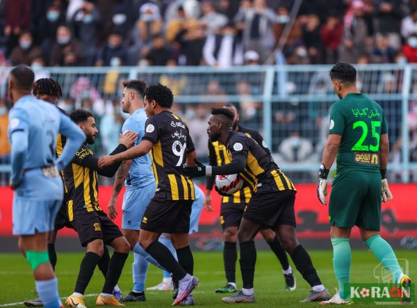 فيديو.. الاتحاد يتعادل مع الباطن في الشوط الأول