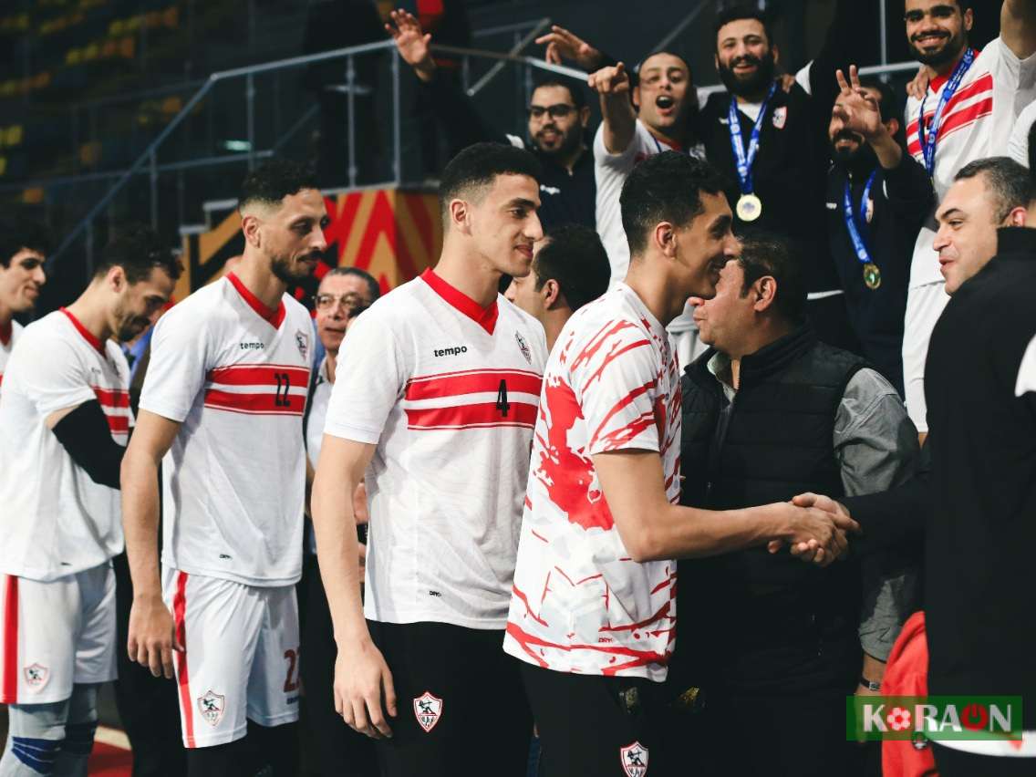 تتويج الزمالك بكأس مصر للطائرة