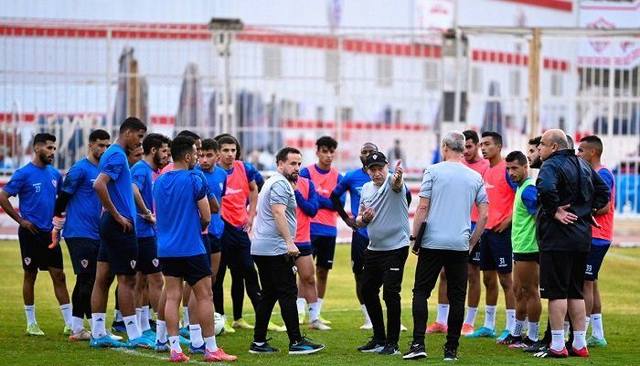 مران خفيف للاعبي الزمالك الذين شاركوا في مباراة فلامبو