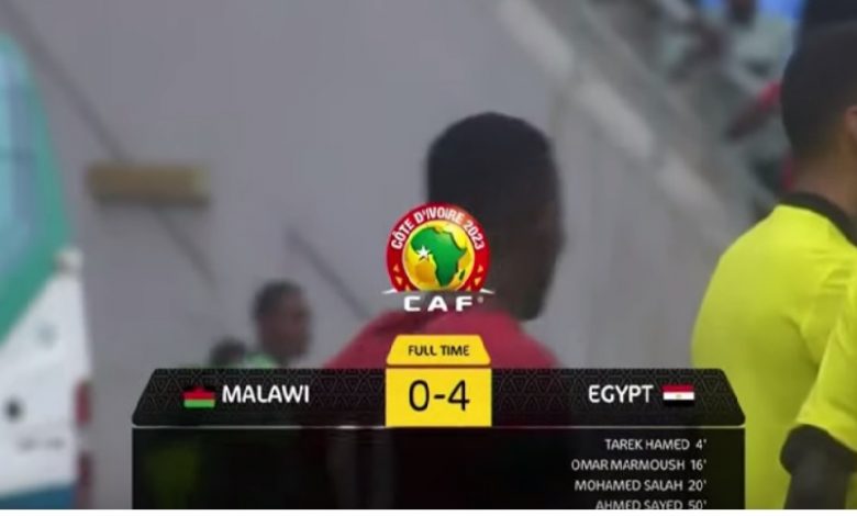 ملخص وأهداف مباراة مصر ومالاوى كأس أمم أفريقيا